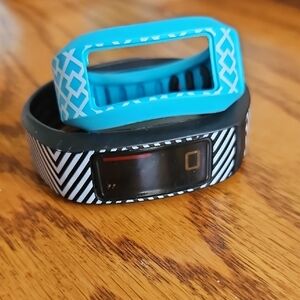 Stylish Black and Blue Fitness Tracker